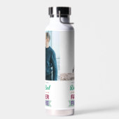 Aangepaste foto grappig cadeau voor vader vaderfig waterfles (Links)
