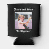 Aangepaste foto Grappige Cool 30th Verjaardag Blikjeskoeler (Voorkant)