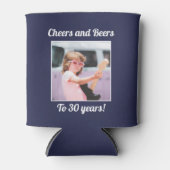 Aangepaste foto Grappige Cool 30th Verjaardag Blikjeskoeler (Voorkant)