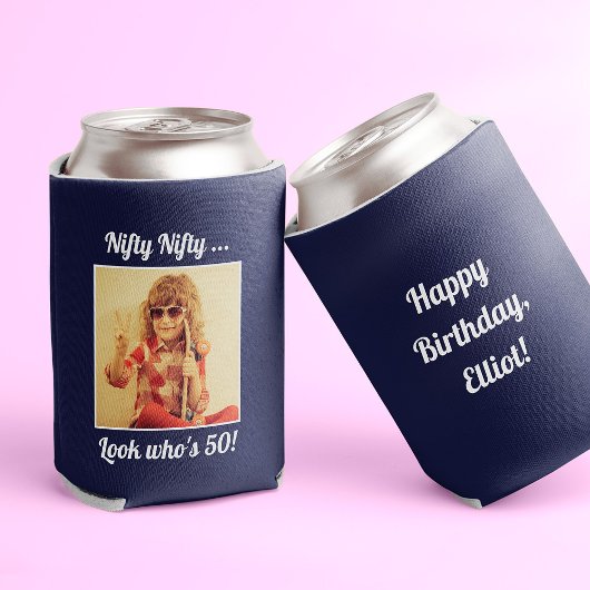 Aangepaste foto Grappige Cool 50th Verjaardag Blikjeskoeler