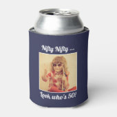 Aangepaste foto Grappige Cool 50th Verjaardag Blikjeskoeler (Blikje Voorkant)