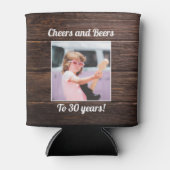 Aangepaste foto Grappige koele 30e verjaardag rust Blikjeskoeler (Voorkant)