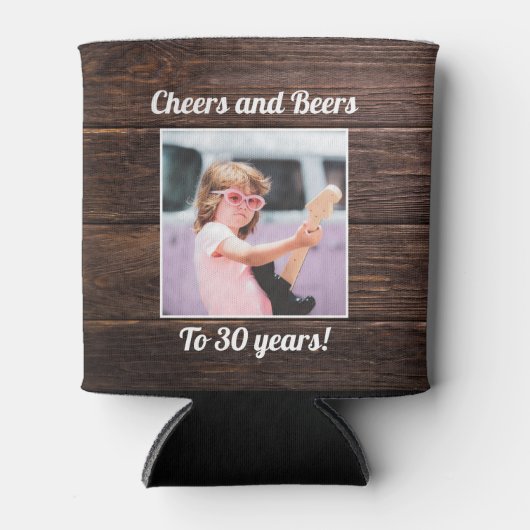Aangepaste foto Grappige koele 30e verjaardag rust Blikjeskoeler (Voorkant)