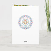 Aangepaste Foto Groen Bruin Kerstster Feestdagen Kaart (Achterkant)