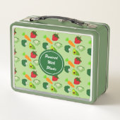 Aangepaste foto Groene groenten Fruit Patroon Vega (Achterkant)