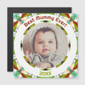 Aangepaste foto Groene Moederdag Beste mama ooit (Voorkant / Achterkant)