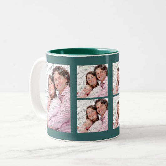 Aangepaste foto groene Mok (Voorkant links)