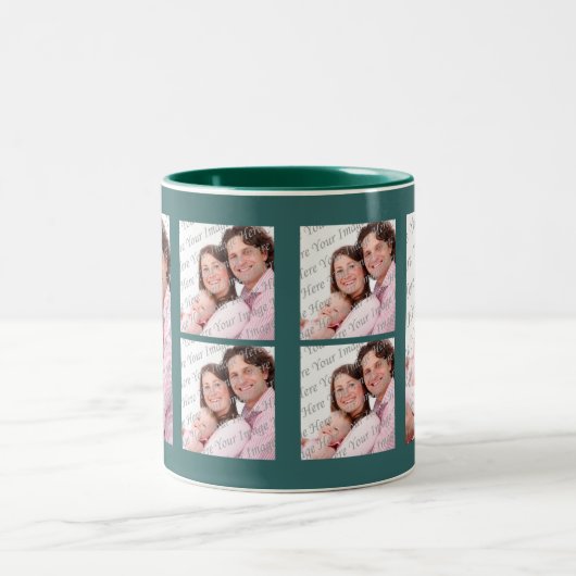 Aangepaste foto groene Mok (Center)