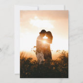 Aangepaste foto Groene Tropische Palm Engagement P Kaart (Achterkant)