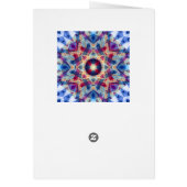 Aangepaste Foto Groeten Blue Star Christmas Kaart (Achterkant)