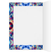 Aangepaste Foto Groeten Blue Star Christmas Kaart (Binnen (Links))