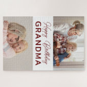 Aangepaste foto grootma Birthday Legpuzzel (Horizontaal)