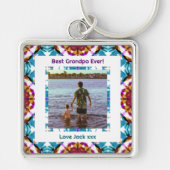 Aangepaste Foto Grootouders Dag Beste Opa Ooit Sleutelhanger (Voorkant)
