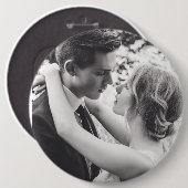 Aangepaste foto grote knop ronde button 6,0 cm (Voorkant /achterkant)