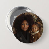 Aangepaste foto grote knop ronde button 7,6 cm (Voorkant /achterkant)