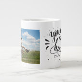 Aangepaste foto grote koffiekop (Voorkant)