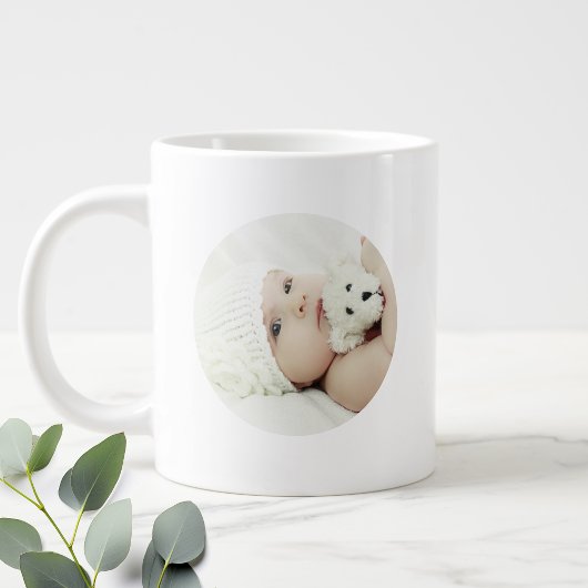 Aangepaste foto grote koffiekop
