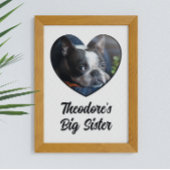 Aangepaste foto grote zusje poster