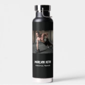 Aangepaste foto gym business grijs waterfles (Links)