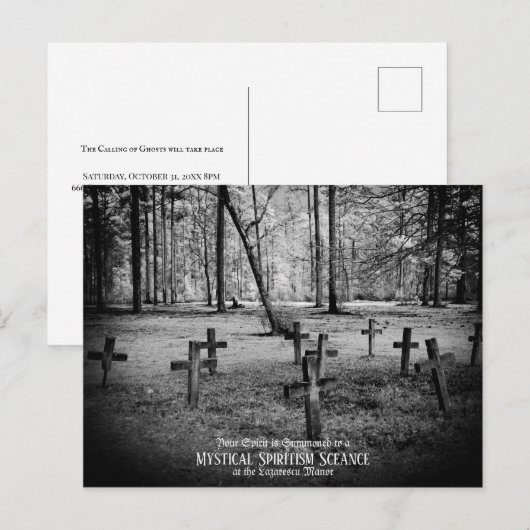 aangepaste  foto Halloween-partijuitnodiging Briefkaart (Voorkant / Achterkant)