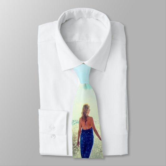Aangepaste foto halsband cadeau op maat stropdas (Gebonden)