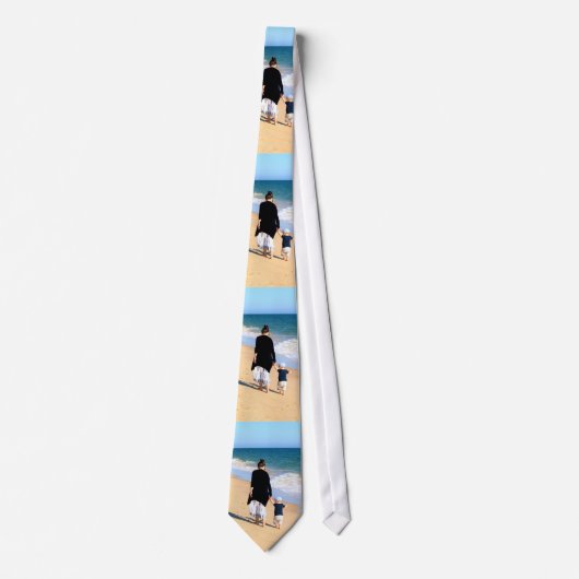Aangepaste foto halsband ontwerp uw eigen foto's stropdas (Voorkant)