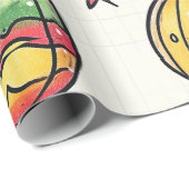 Aangepaste foto Hand getrokken kerst inpakpapier (Rol Hoek)