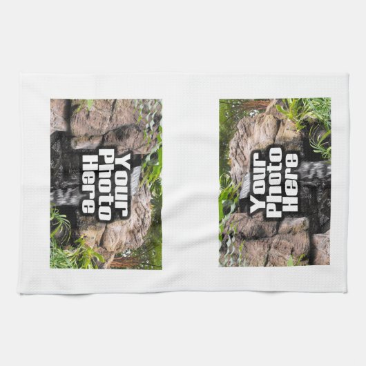 Aangepaste foto hand / keuken handdoek (Horizontaal)