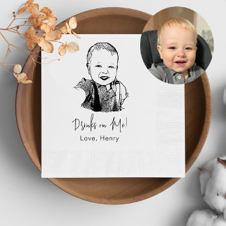 Aangepaste foto Hand tekenen gepersonaliseerde Dri Servet