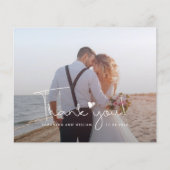 Aangepaste foto Handgeschreven bruiloft dank u kaa (Voorkant)