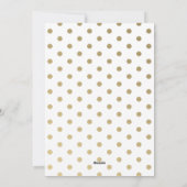 Aangepaste foto handlettering cute nep goud modern feestdagenkaart (Achterkant)