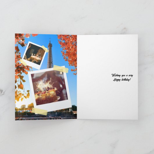 Aangepaste foto Happy Birthday Kaart (Binnen)