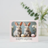 Aangepaste foto Happy Easter Business Feestdagenkaart (Staand voorkant)