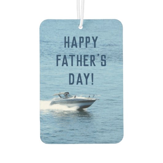 Aangepaste foto Happy Fathers Dag Pap Luchtverfrisser (Achterkant)