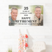 Aangepaste foto Happy Retirement Party-banner Spandoek (Insitu)