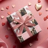 Aangepaste foto Happy Valentine's Day Hearts Patte Cadeaupapier