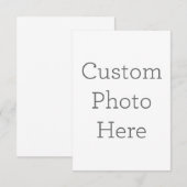 8.9 x 12.7 cm Enkele bedankkaart (Voorkant / Achterkant)