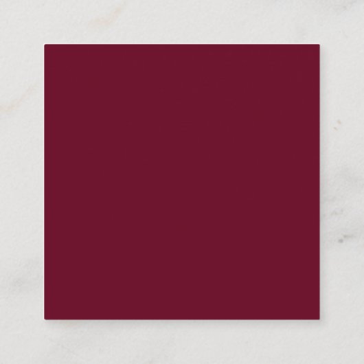 Aangepaste foto Hartelijk dank Mini Burgundy Informatiekaartje (Achterkant)