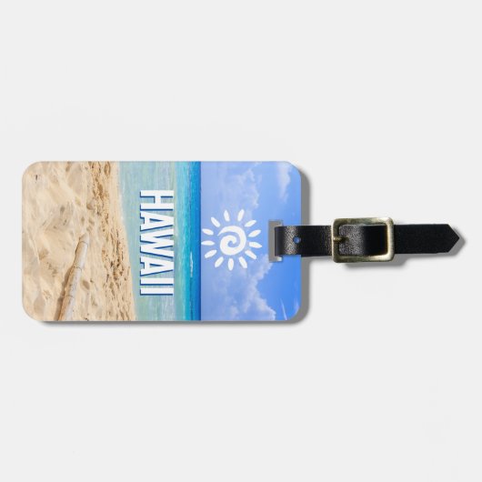 Aangepaste Foto Hawaii Bagagelabel (Voorkant horizontaal)