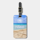 Aangepaste Foto Hawaii Bagagelabel (Voorkant verticaal)