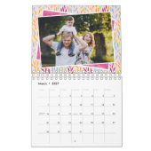 Aangepaste foto heldere kleuren 2022 Familie Kalender (Mar 2027)