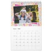 Aangepaste Foto Heldere Kleuren 2025 Family Kalender (Mar 2026)