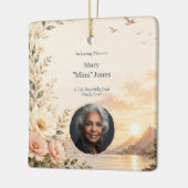 Aangepaste foto-herdenking ornament Gepersonalisee (Links)