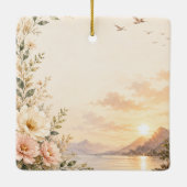 Aangepaste foto-herdenking ornament Gepersonalisee (Achterkant)