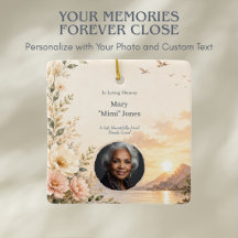 Aangepaste foto-herdenking ornament Gepersonalisee