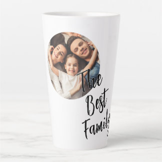 Aangepaste foto Het beste gezin Latte Mok