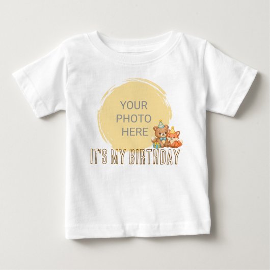 Aangepaste foto Het is mijn verjaardag | Feest Bab (Voorkant)