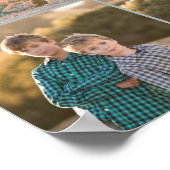 Aangepaste foto Home Sweet Home Bleek Wood Rustic Poster (Hoek)