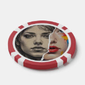 Aangepaste Foto Home Toernooi Game Night Poker Chips (Enkel)
