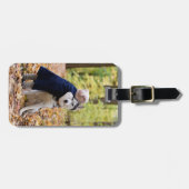 Aangepaste foto hond bagagelabel (Voorkant horizontaal)